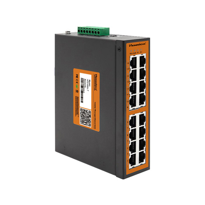 Henrich HES16MA-TB 16-port 100M Full Layer 2 Industrial Managed Ethernet Switch