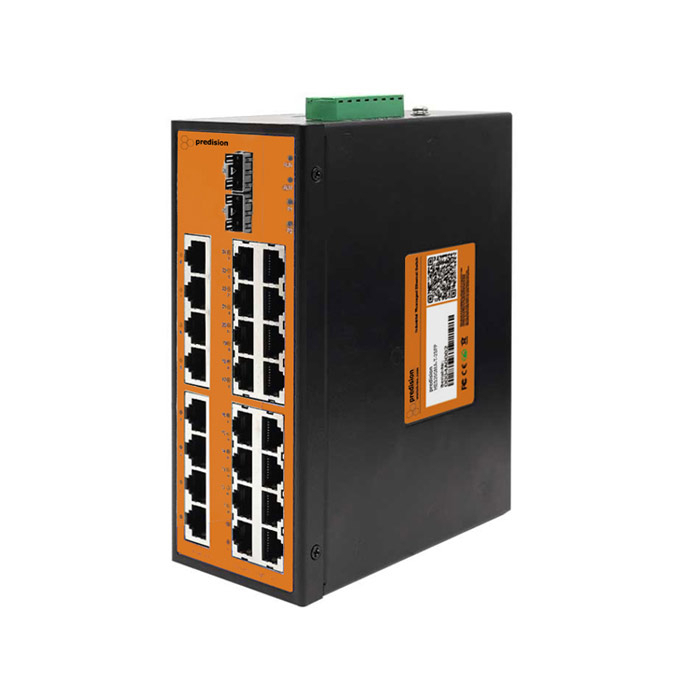 Predision HES26GMA-T-2SFPB 26-port Gigabit Full Layer 2 Industrial Managed Ethernet Switch