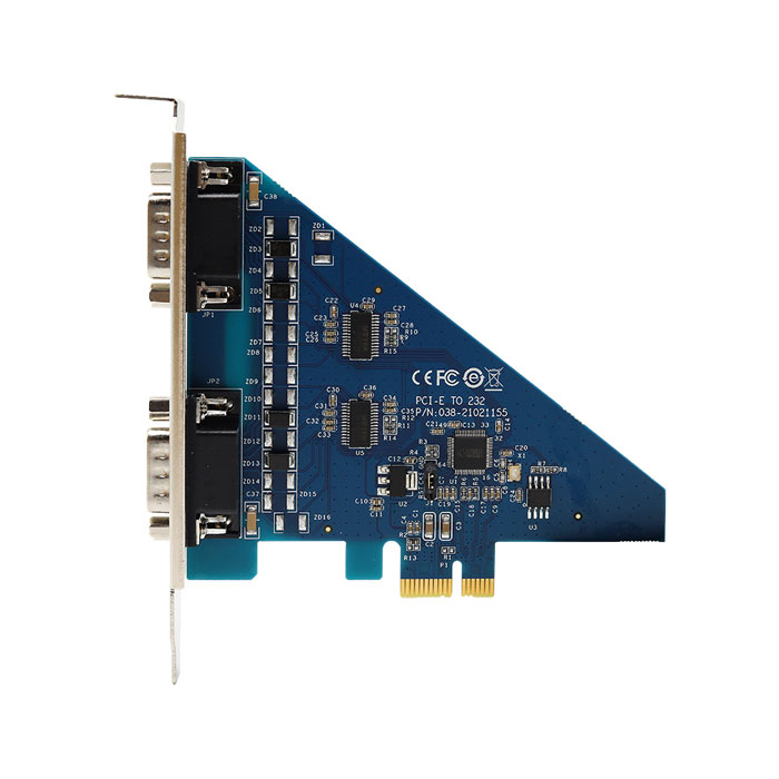 Predision HEMSA-T-020 PCI-E to 2-port RS-232 Multi-serial Card