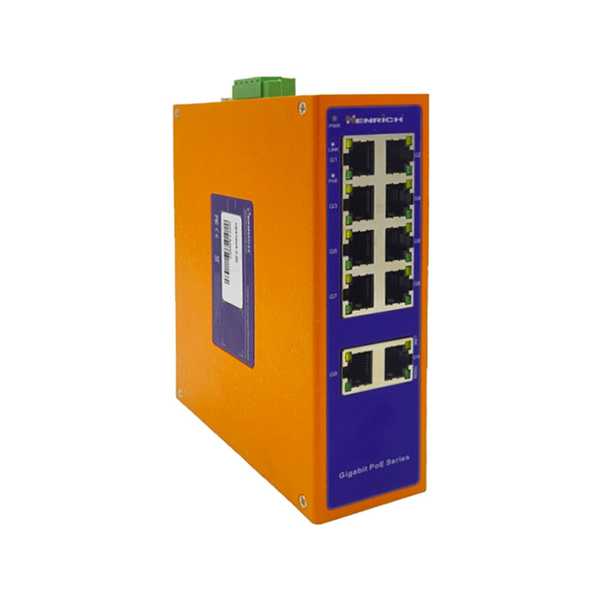 Henrich HES10GB-X-8E 10-port Full Gigabit Din-rail Unmanaged PoE Ethernet Switch 3
