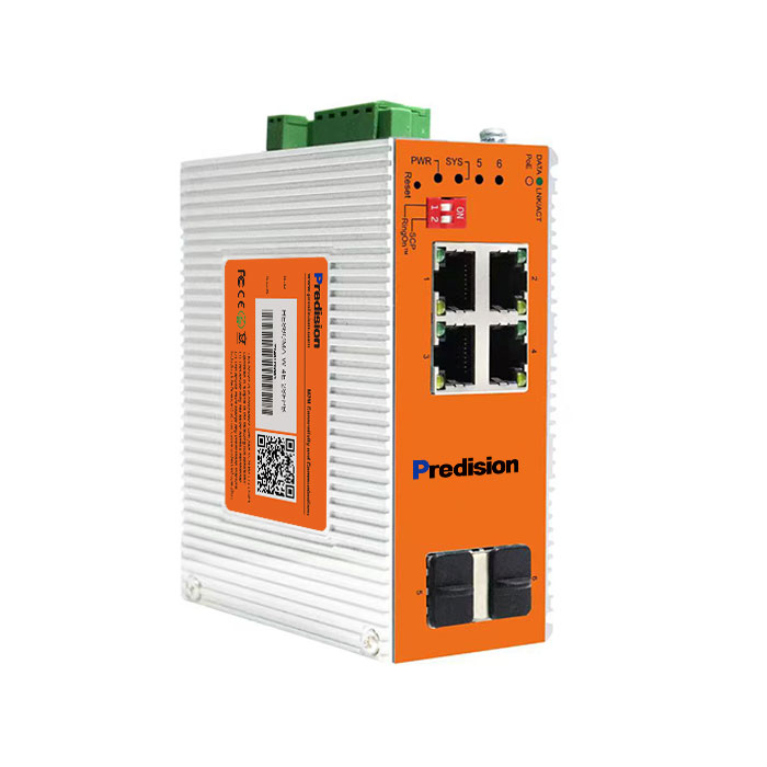 Predision HES6GMA-W-4E-2SFPB 6-port Gigabit Full Layer 2 Industrial Managed PoE Ethernet Switch 2