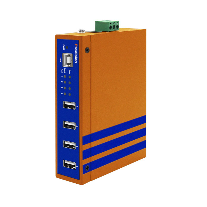 A picture of Predision HEUH-T-001 4-port Industrial USB Hub