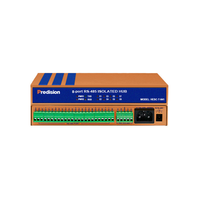 Predision HESC-T-041 RS-232/RS-485 to 8-port RS-485 Photoelectric Isolated Hub