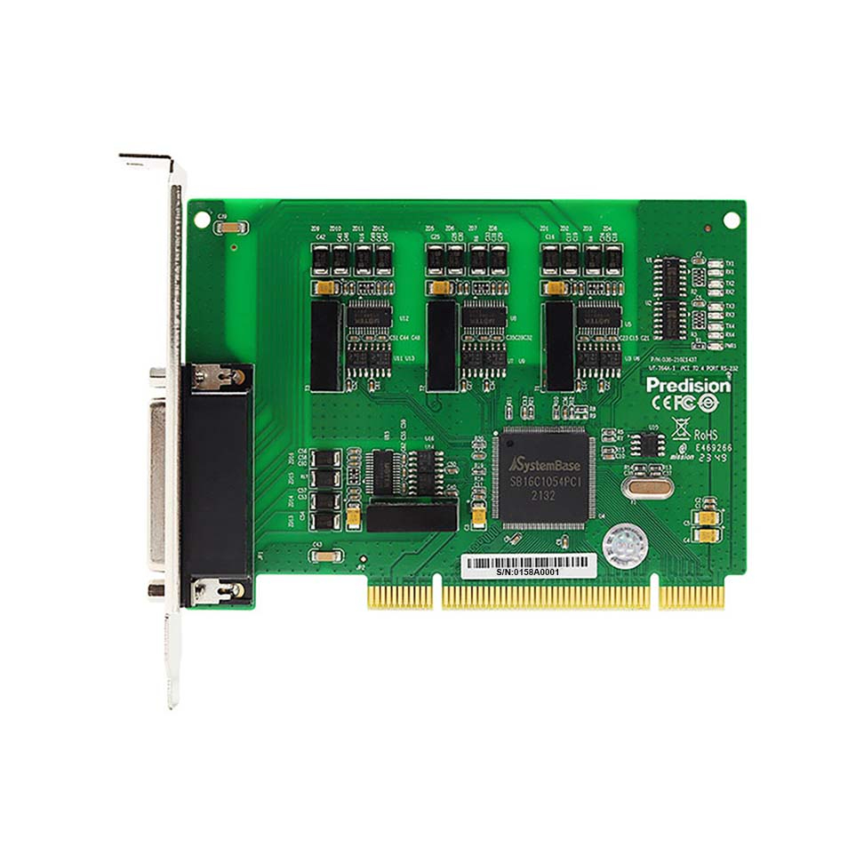 Predision HEMSA-T-008 PCI to 4-port RS-232 Multi-serial Card