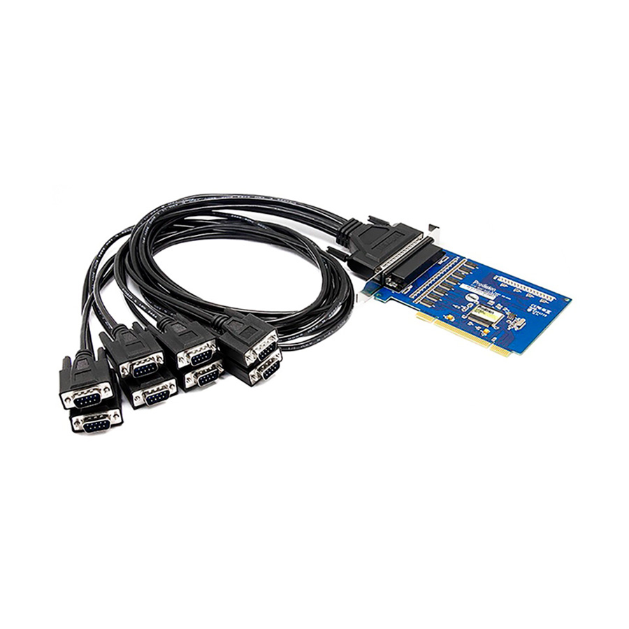 A picture of Predision HEMSA-T-009 PCI to 8-port RS-232 Multi-serial Card