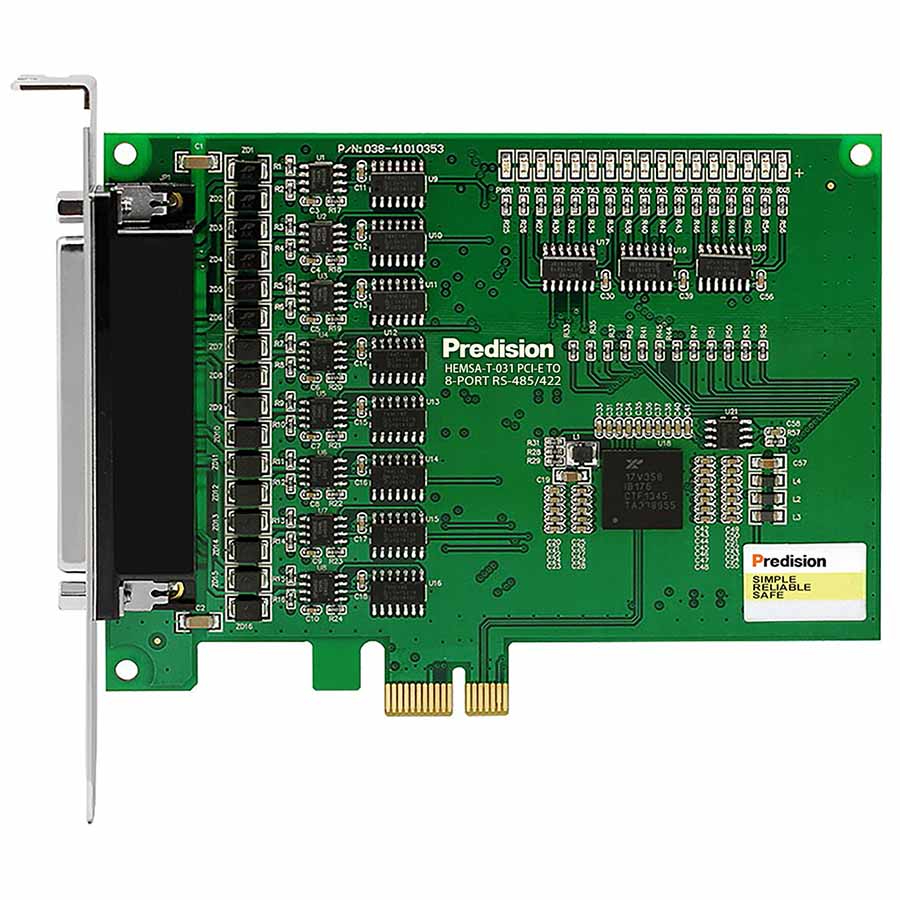 Predision HEMSA-T-031 PCI-E to 8-port RS-485/422 Multi-serial Card