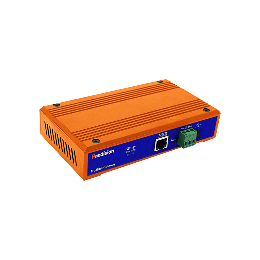 A picture of Predision HESM-T-005 10/100M Port to 4-port RS-485/422 Modbus Gateway