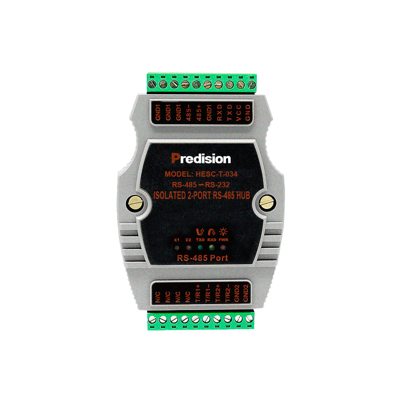 Predision HESC-T-034 RS-232/RS-485 to 2-port RS-485 Hub