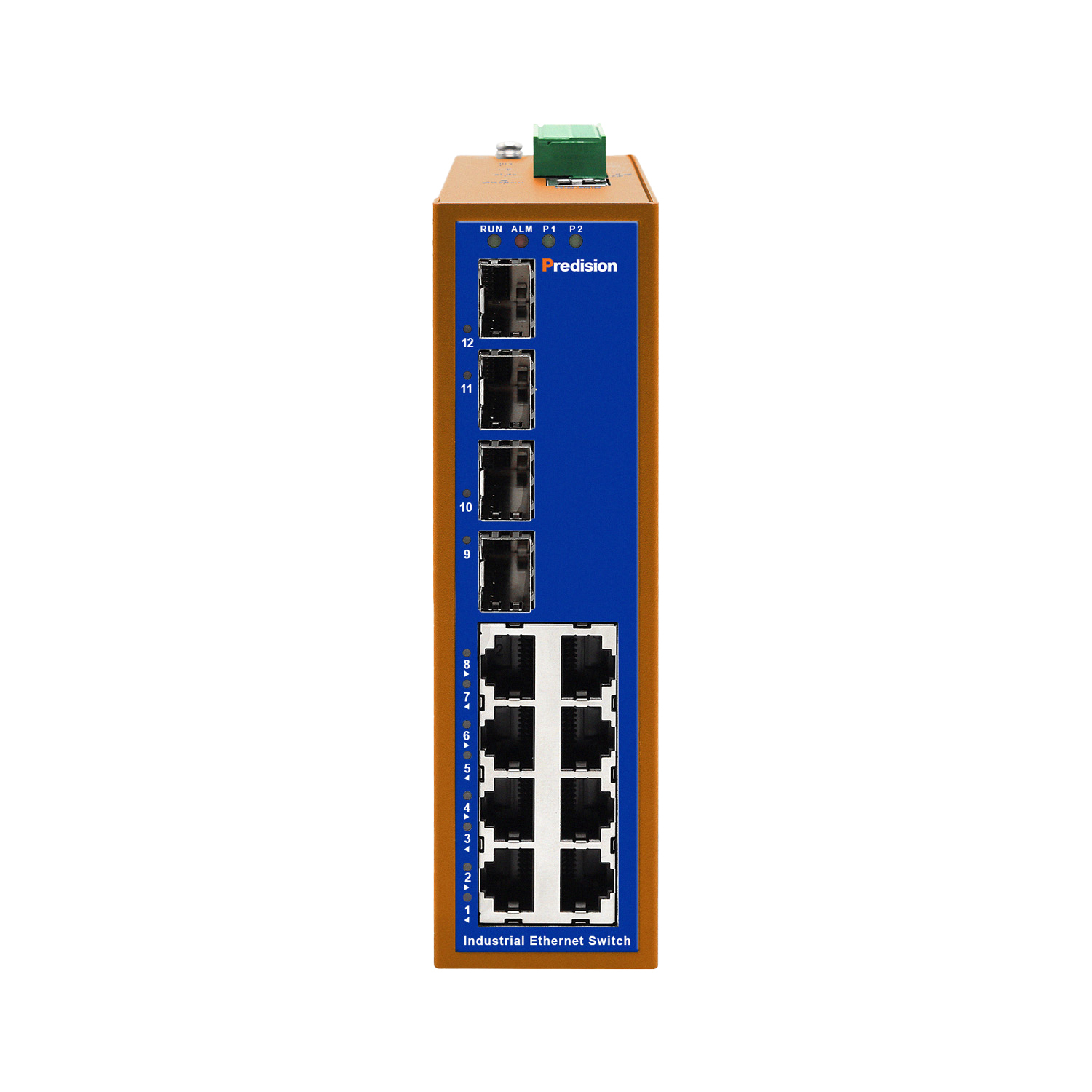 Predision HES12GMA-T-4SFP 12-port Gigabit Full Layer 2 Industrial Managed Ethernet Switch 2