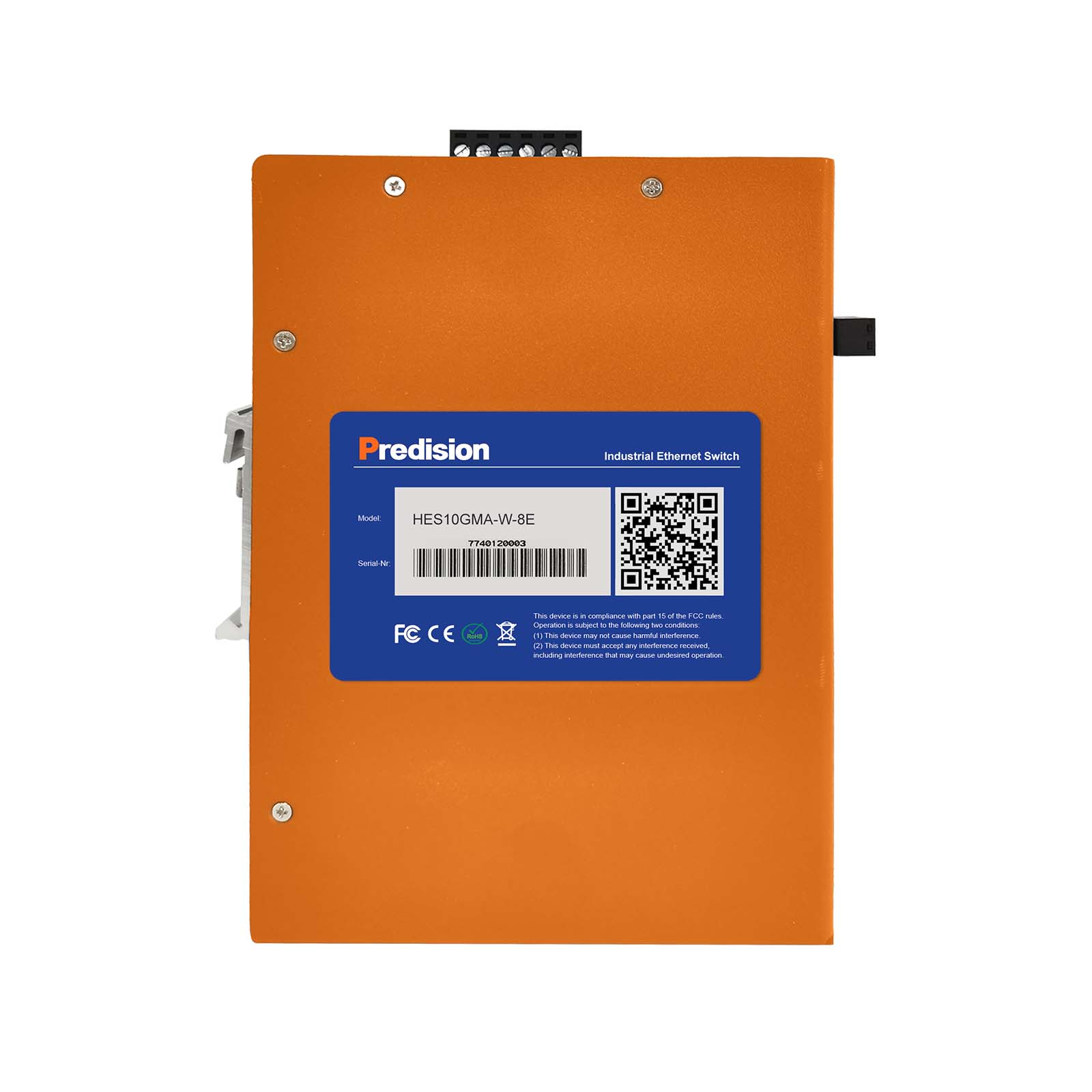Predision HES10GMA-W-8E 10-port Din-rail Gigabit Full Layer 2 Industrial Managed PoE+ Ethernet Switch 7